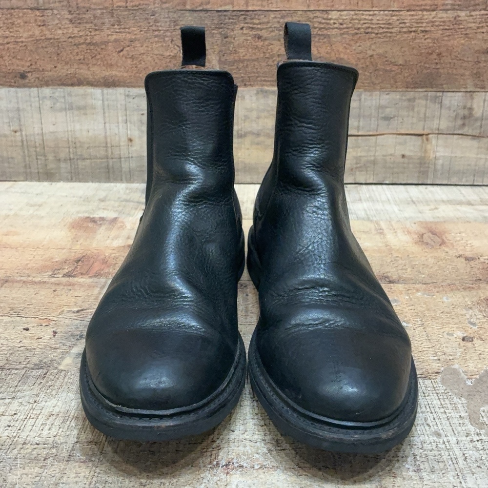 Frye Boots Mens Size 8.5 D 41.5 Black Leather Chelsea Ankle Pull On Dress Casual - Picture 2 of 7
